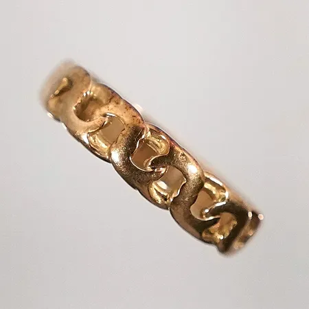 Ring bismark 19¼ bredd 4.9mm 18k 3,07g Vikt: 3,1 g