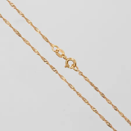 Kedja Singapore, längd: 41,8cm, bredd: 1,5mm, Balestra, 18K Vikt: 2 g