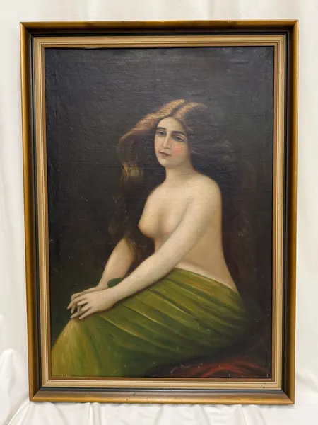 Tavla av okänd konstnär C. J. Salomonzon. Sydeuropeisk kvinna, olja på duk, bildmått 94,5 x 64 cm, rammått 105 x 74,5 cm, signerad samt daterad 1917. Ytslitage, slitage på ram. OBS!! Endast avhämtning på kontoret i Umeå- skickas ej!! Specialfrakt, kontakta pantbankskontoret för mer information.