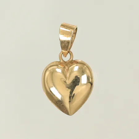 Hänge hjärta 15x7mm inklusive hängöglan ihålig 9K Vikt: 0,2 g