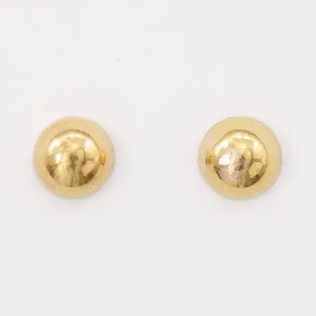 Ett par örhängen, Ø 5mm, bruksslitage, 21K guld Vikt: 0,6 g