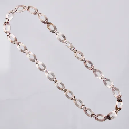 Collier längd: ca 43,5cm bredd: ca 3-10mm GFAB 925/1000 silver Vikt: 24 g