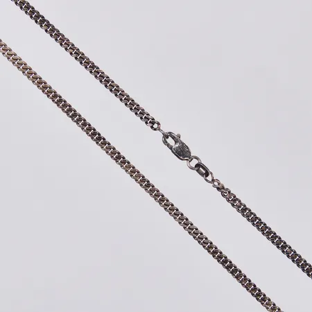 Kedja Pansar längd: ca 44,5cm bredd: ca 3mm G FAB 925/1000 silver  Vikt: 9,4 g