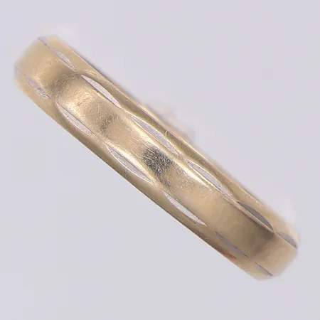 Ring stl 18¼, vitguld, gravyr, Flemming Uziel AB, 18K Vikt: 3,3 g