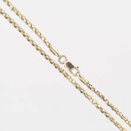 Kedja, längd: 45cm, bredd: 2mm, 14K guld Vikt: 4,2 g