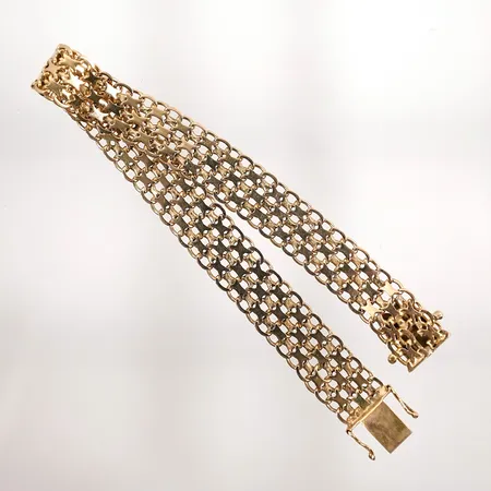 Armband x-länk längd: 20cm bredd: 11.1mm 18k 17,7g Vikt: 17,7 g