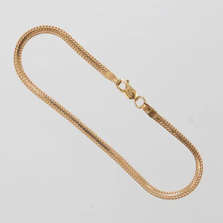 Armband Fiskben, längd: 18,5cm, bredd: 2,9mm, GHA, mindre ojämnheter, 18K Vikt: 3,6 g