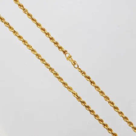 Kedja Cordell, ihålig, längd: 59,8cm, bredd: 3,8mm, 18K Vikt: 12,5 g