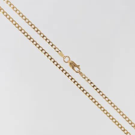 Kedja manglad Pansar, längd 59cm, bredd ca 2,5mm, Balestra, 18K Vikt: 7,7 g