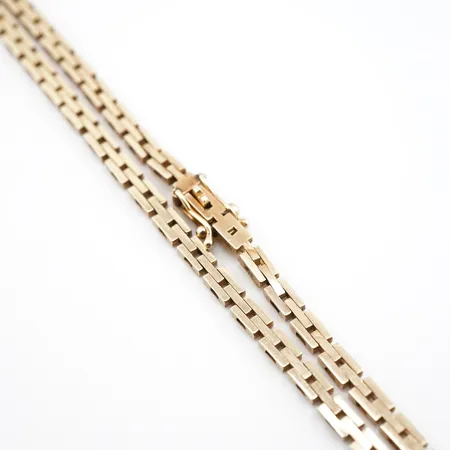 Collier, 40cm, bredd 3mm, 14k Vikt: 12,8 g
