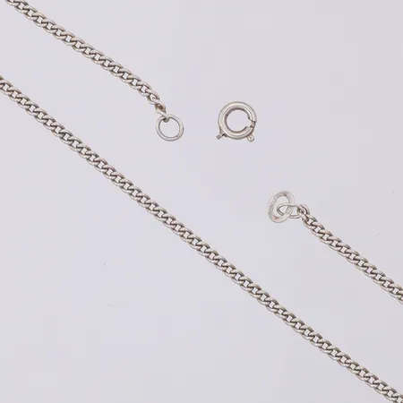 Kedja Pansar defekt lås 74,5cm, kattfot, silver 925/1000 Vikt: 7,9 g