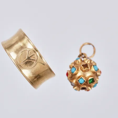 Diverse defekt/buckligt 18K Vikt: 3,6 g