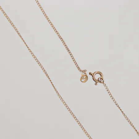 Kedja Pansar, trasslig, lås av, 18K Vikt: 2,9 g