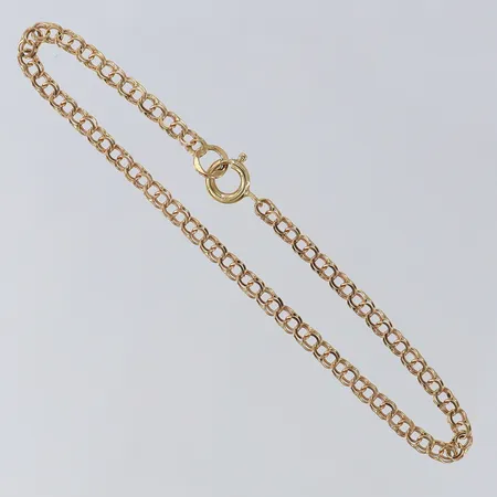 Armband Bismarck, längd 16,5cm, bredd ca 2,5mm, 18K Vikt: 1,8 g