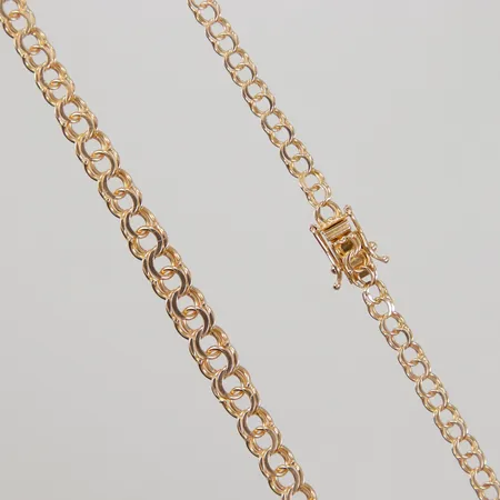 Collier doserad Bismarck 40cm, bredd 4-6mm, 18K Vikt: 10,7 g