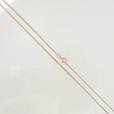 Halskedja pansar 48cm bredd 1mm, 9K Vikt: 2,1 g