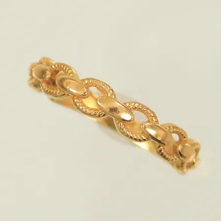 Ring ankar-modell, stl 17½ bredd 2-4mm, 21K Vikt: 2,1 g