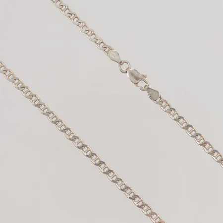 Kedja, 50cm, bredd:4mm, 925/1000 Silver 13,7g.