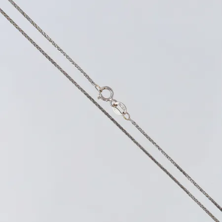 Kedja Rävsvans, längd 40cm, bredd 1,0mm, Silver 925/1000. Vikt: 2,2 g