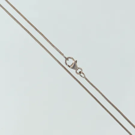 Kedja Ormlänk, längd 48,5cm, bredd 0,9mm, Silver 925/1000.  Vikt: 3,2 g