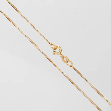 Kedja Venezia, längd: 36cm, bredd: 0,8mm, ojämn länk, 18K Vikt: 2,2 g