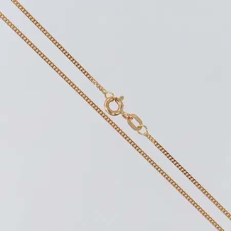 Kedja Pansar, längd 50cm, bredd 1,2mm, 18K.  Vikt: 3 g