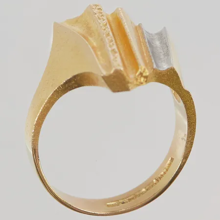 Ring Lapponia "Lines in the Water", Ø18, bredd:19mm, 18K 7,8g.