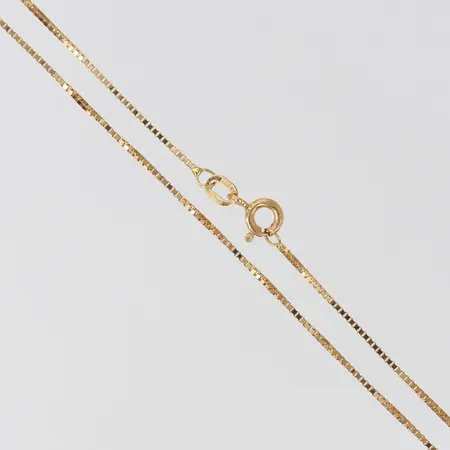 Kedja Venezia, längd 495cm, bredd ca 1mm, Guldfynd, 18K Vikt: 2,6 g