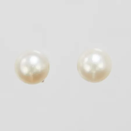 Örhängen med odlade pärlor Øca.7mm, 18K Vikt: 1,8 g