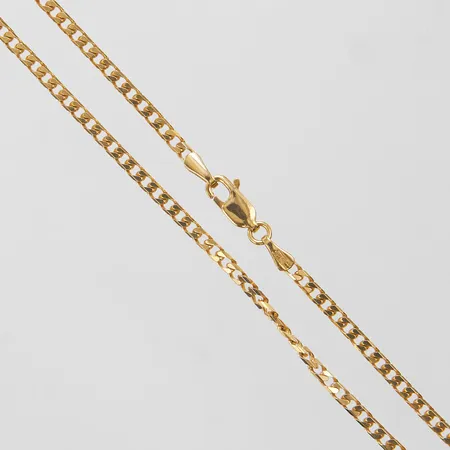 Kedja manglad Pansar, längd: 50,5cm, bredd: 2,2mm, GHA, 18K Vikt: 9,2 g