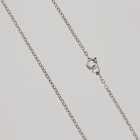 Kedja Ankar, längd: 46cm, bredd 0,35mm, ostämplad silver Vikt: 1,6 g