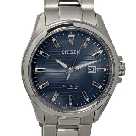 Herrur Citizen Eco-Drive Super Titanium, stål/titan, Ø43 mm, urverk Quartz solar Citizen E111, safirglas, originalbox, alla länkbitar, nyskick