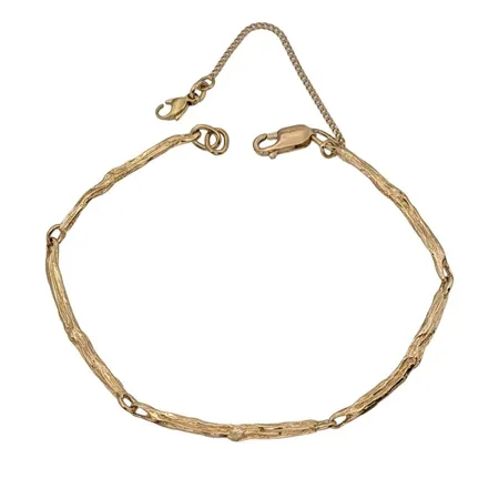 Armband, 18K guld, BEH Bengt Hallberg Guldsmeds AB, längd 18,5 cm, bredd 2-3 mm, säkerhetskedja, fint skick Vikt: 9,3 g