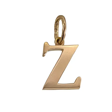 Hänge Bokstaven Z, 18K guld, Guldsmed Björn Nilsson AB (GBON), Kristianstad, längd inkl. ögla 20 mm, bredd 10,5 mm, tjocklek 1,4 mm Vikt: 1,7 g
