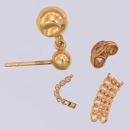 Diverse defekt guld, 18K Vikt: 0,6 g