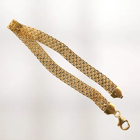 Armband längd 18,5cm bredd 7mm 21k 5,3g Vikt: 5,3 g
