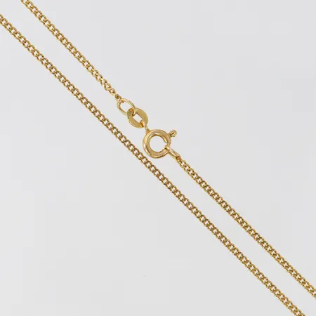 Kedja Pansar, längd 48cm, bredd 1,6mm, 18K.  Vikt: 4,3 g