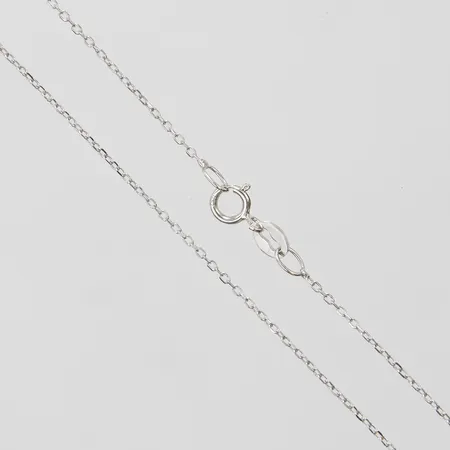 Kedja, Ankar, längd: 40cm, bredd: 1mm, GHA, vitguld, 18K Vikt: 1 g