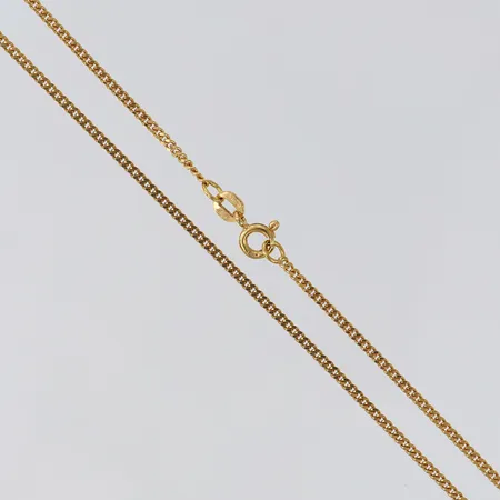 Kedja Pansar, längd 40cm, bredd ca 1mm, Balestra, 18K Vikt: 3,9 g