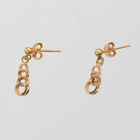 Örhängen Bismarck, längd: ca.18,5mm, omaka snurrebussar, 18K Vikt: 1,3 g