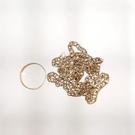 Defekt kedja bismark samt ring 18k 11,4g Vikt: 11,4 g