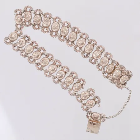 Armband defekt, kattfot, Silver 830/1000 Vikt: 10,4 g