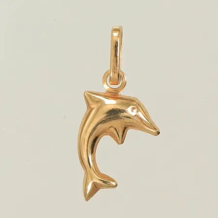 Hänge delfin 16x7mm inklusive hängöglan 18K Vikt: 0,2 g