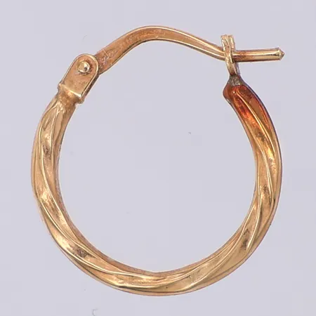 Udda örhänge ca 16,3mm, 14K Vikt: 0,2 g