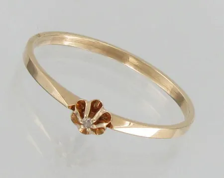 Timanttisormus 1xn.0.005ct, koko 18, 585, paino 1,1g Paino: 1,1 g