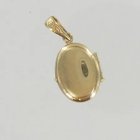 Medaljonki, korkeus 24mm, takakannessa pieni painauma, 585br, paino 1,1g Paino: 1,1 g