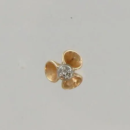 Timanttikorvakoru 1xn.0.005ct, 585, paino 0,7g Paino: 0,7 g