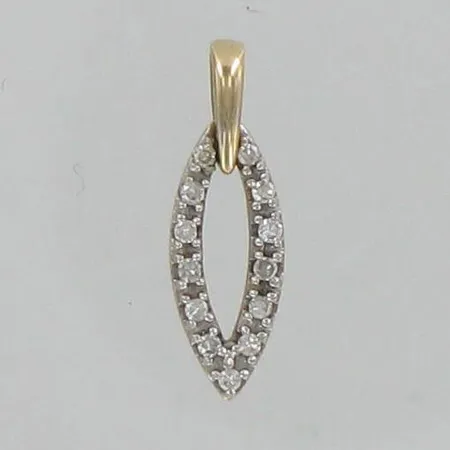 Timanttiriipus 13xn.0.01ct, korkeus 18mm, 585, paino 0,8g Paino: 0,8 g
