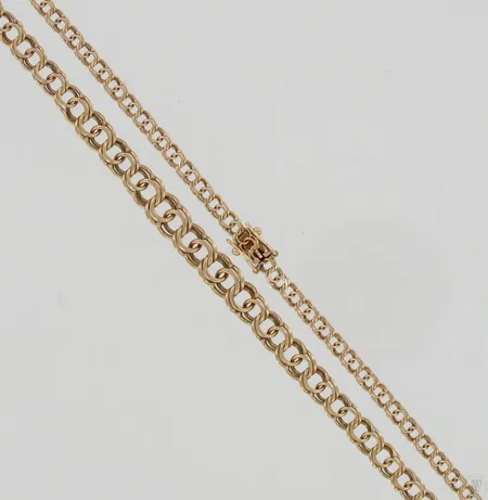 Bismarckkaulaketju, pituus 45cm, 585, paino 12,8g Paino: 12,8 g