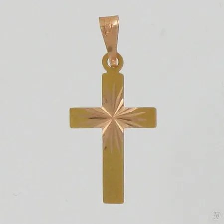 Ristiriipus, kaiverrettu, korkeus 24mm, 585, paino 0,6g Paino: 0,6 g